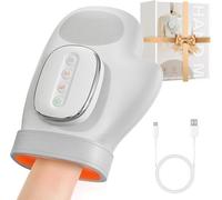 Hand Massager with Heat and Compression, Heated Air Compression Therapy for Finger, Palm & Wrist Pain, Portable Cordless Electric Hand Massager