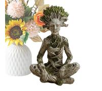 Hand Painted Tree - Spirits Resin Figurines, Boho Sculpture with Detailed Design, Home Decor with Artistic Finish, Room Accessory, Desk Ornament for Enhancing Living Room Office Yoga Meditation