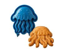 Hand Pie Press - Sea Animal Shaped Pastry Mold | Nonstick Handheld Dough Crimper, Holiday Pie Baking Molds for Cookie Baking Fruit Pumpkin Desserts DIY Food