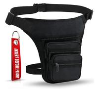 HAND-PRO Sacoche de Jambe Moto Homme Cuisse, Noir