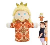 Hand Puppets, Fairy Tale Inspired Interactive Puppet Toy, 7.87x3.94x1.57 inches Storytelling Role Play Entertainment Props for Early Learning Development, Cultural Education