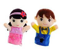 Hand Puppets with Movable Mouth Cute Family Hand Puppets with Working Mouth