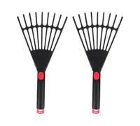 Hand Rake 9 Tine - Comfort Grip Handheld Tool for Leaves & Garden Debris