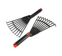 Hand Rake Garden Tool 9 Tine Comfort Grip Handheld Gardening Tool