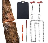 Hand Rope Saw - Pocket Chainsaw | Corde Saw for Tree Limbs | High Limb Pocket Chainsaw | High Reach Folding Hand Ropes | Manuel Tree Limb Cutter Tool for Backpacking, Survival, Gardening
