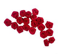 HAND® Rouge Profond Moyen Jolie Rose Ruban galons pour vêtements, Accessoires et Tissus d’ameublement Embellissement - 21 mm - Paquet de 20