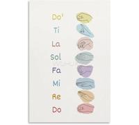 Hand Signs Poster Music Education Theory | Practice sight singing with this helpful poster(Magnetic,08x12inch(20x30cm))