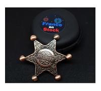 Hand Spinner Métal étoile Sheriff Or Rose