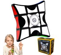 Hand Spinner - Rubik Cube 3x3x1 - Objet Satisfaisant et Original, Casse-Tête, Infini, Jouet Anti-Stress Adulte Bureau, Jouet Enfant Idéal, Rubiks Speed, Mini Jeux.