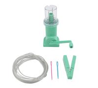 Hand Spool Knitter Weaver Knitting Tool Hand Operated Weaver Knitting Mini Sewing Knitting Mill Machine Easy Weaver Knitting Tool for DIY Enthusiasts Sweaters Bracelet Plastic (Light Green)