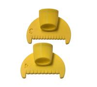 Hand Stitching Gauge, 2 Pieces Blanket Stiches Tool, 3D Printed Reusable 4mm And 3mm Gauges Sturdy Build, Embroidery Tool With Precise Design, Crafting Gauge Crafting Embroidery 1.57x1.57x0.78in