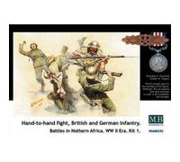 Hand -to-hand Fight, British And German Infantry. Battles In North Africa. Wwii