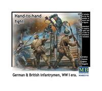 Hand To Lutte Main, Allemande Et Britannique Fantassins De La 1ère Gm