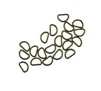 HAND® Ton Bronze Antique 14 mm D Petit Anneau Boucle - pour fabriquer ou réparer Ceintures, Sacs 14 mm W x H 10 mm - Pack de 20