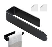 Hand Towel Rail - Acrylic U-Shape Bar, Self-Adhesive Holder, Space-Saving Bathroom and Kitchen Organizer | Wall-Mount Rack for Kitchens, Laundry Rooms, Bedrooms, RVs, Toilets