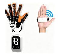 Hand Training Robot Gloves - USB Plastic Finger Function Training Equipment for Hand Exercises Gloves Workout Size XL