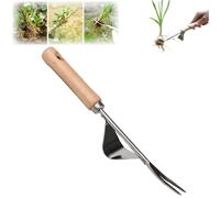 Hand Weed Remover Tool, Stainless Steel Weed Puller with Long Handle, Weeding Tools for Garden, Manual Uprooting Weeding for Easy Removal & Deeper Root Digging (1 PC)