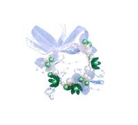 Hand-Woven Gold Leaf & Pearl Headband Floral Headdress For Brides & Children, One Size, Agar