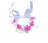 Hand-Woven Gold Leaf & Pearl Headband Floral Headdress For Brides & Children, One Size, Agar