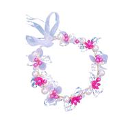 Hand-Woven Gold Leaf & Pearl Headband Floral Headdress For Brides & Children, One Size, Agar