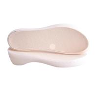 Hand-woven Hook Rubber Sole Bottom Durable Tendon Sole Anti-kick Hollow Line DIY Summer Shoe Slippers Crocheted Materials(Deep pink,40)