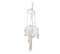 Hand Woven Macrame Cat Hammock, Hanging Cat Bed Made of Cotton Rope, Bohemian Style Pet Swing for Home Garden Courtyard, Sturdy and Comfortable
