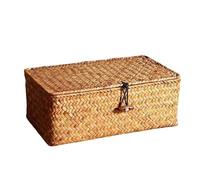 hand woven magazine holder Boîte de rangement tissée avec couvercle