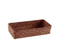 hand woven magazine holder Panier de bureau tissé aux algues