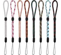 Hand Wrist Lanyard,8 Adjustable Nylon Wrist Lanyards Colorful Wrist Straps For Mobile Phone Camera Flash Drive Usb Wallet,Mp3 Mp4 Id Badge (Color)