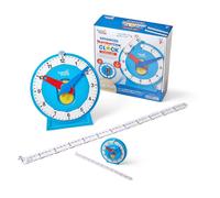 Hand2mind Advanced Numberline Clock pour les enfants qui apprennent a dire des manipulateurs de mathematiques de temps pour dire une horloge anal