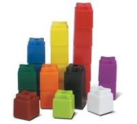 Hand2mind Cubes de liaison math matiques UniLink embo tables Cubes en plastique Cubes de connexion de tri par couleur Cubes de manipulation math