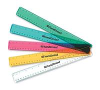 hand2mind Lot de 10 règles incassables, en plastique transparent, 30,5 cm