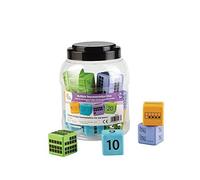 Hand2mind Multiple Representation Math Foam Dice For Kids (Ages 5+) Each Die Represents A Number With Ten-Frame Tally Marks Base Ten And Numeral Formats (Set Of 16)