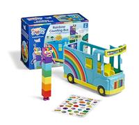 hand2mind Numberblocks Bus de comptage arc-en-ciel, jouets musicaux pour enfants de 3 à 5 ans, jouets musicaux pour tout-petits, figurines de jeu, jouets numérotés, jouets d'apprentissage préscolaire,