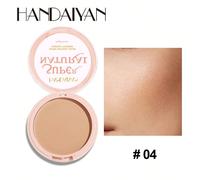 HANDAIYAN Poudre compacte matifiante, 10g, imperméable, longue tenue, couvrant, sans effet de gâteau, finition éclatante, convient aux femmes, parfait pour l'hiver/le printemps, idéal pour les cadeaux