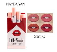 Handaiyan¿Rouge À Lèvres Mat 4 Pièces/Ensemble,Petit Cigarette En Velours,Ensemble De Rouge À Lèvres Qui N'est Pas Facile À Décolorer.10475-C.