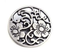 Handarbeit - Lieblingsladen Lot de 10 boutons ronds en métal 19 mm Argent antique Celtique Bouton à œillets Taille du trou 2,4 mm Bouton en métal - Boutons de veste Boutons de manteau