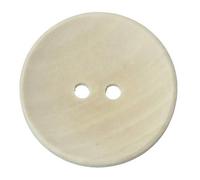 Handarbeit-Lieblingsladen Lot de 12 boutons élégants en bois naturel à 2 trous 30 mm à coudre