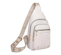 Handbag Leather Trendy Purse Men Messenger Bag Fashionable New Pattern Simple Solid Color Layer Large Capacity(White)