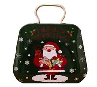 Handbag Shaped Christmas Tin Candy Box Iron Material Festive Design | Suitable for parties family gatherings and school events creative storage for treats keeps holiday surprises organized