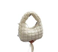 Handbag Solid Color Mini Pleated Cloud Bags Simple Versatile Single Shoulder Crossbody(Beige)