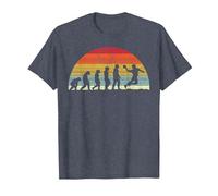 Handball Evolution - Evolution of Man Ball Sports T-Shirt, Homme, Bleu Chiné, L