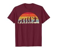Handball Evolution - Evolution of Man Ball Sports T-Shirt, Homme, Marron, S