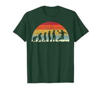 Handball Evolution - Evolution of Man Ball Sports T-Shirt, Homme, Vert Forêt, M
