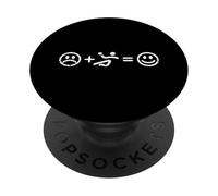 Handball Makes Happy Handballer Player Trainer Coach PopSockets PopGrip Adhésif