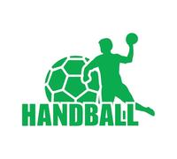 Handball Sticker mural balle sport Art décoration de la maison garçons salle de jeu vinyle pépinière intérieur stickers muraux salle d'exercice grand - 57x80 cm
