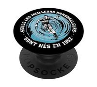 Handballeur Handball Anniversaire né en 1952 French Handball PopSockets PopGrip Adhésif