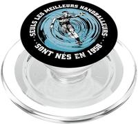 Handballeur Handball Anniversaire né en 1958 French Handball PopSockets PopGrip pour MagSafe