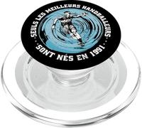 Handballeur Handball Anniversaire né en 1991 French Handball PopSockets PopGrip pour MagSafe