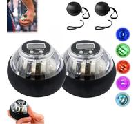 Handballs Exerciseur de main avec compteur et lumière, résistance réglable pour renforcer les bras, les doigts et les muscles